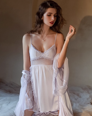 Sexy Satin Slip Lace Nightdress Lingerie
