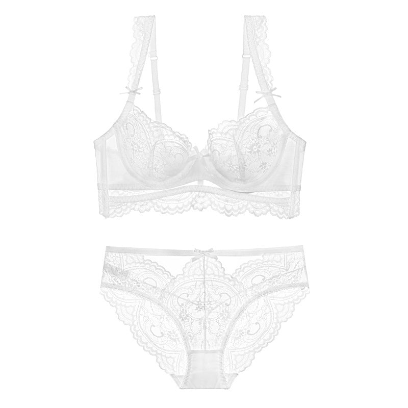 Black See through Ultra-thin Lingerie Set - Risette 