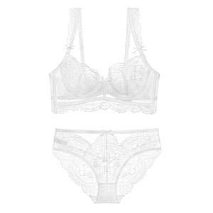 Black See through Ultra-thin Lingerie Set - Risette 