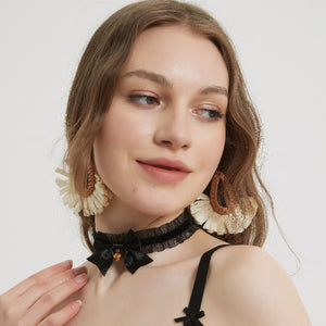 Black Sexy Lace Choker - Risette 