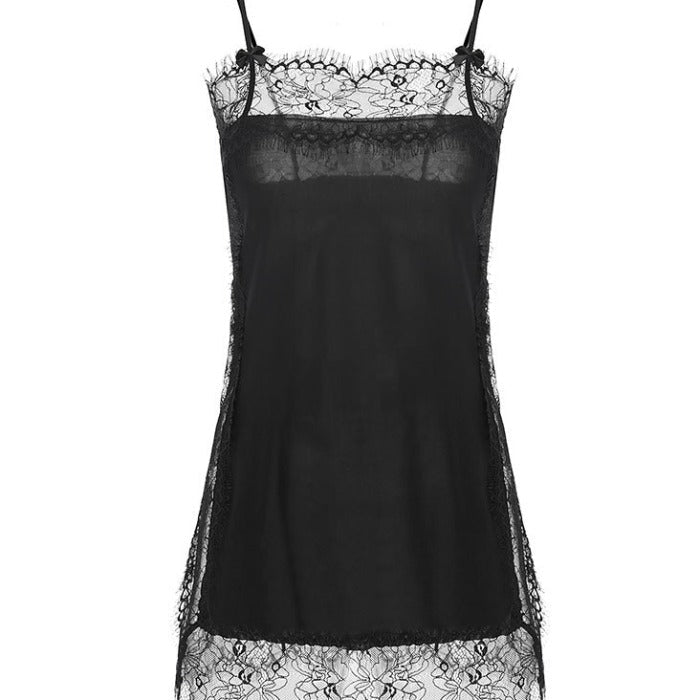 Black and White Sexy Babydoll Dress - Risette 