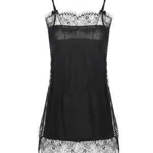 Black and White Sexy Babydoll Dress - Risette 