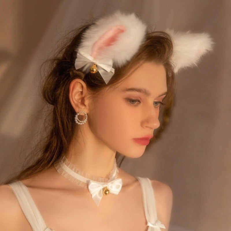 Fluffy Cat Ears Headband - Risette 