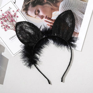 Fluffy Lace Sexy Anime Cat Ears - Risette 