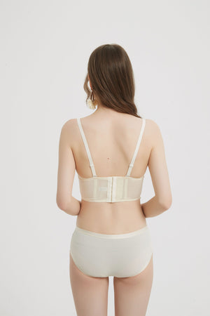 Ivory Elegance Lace-Trimmed Bustier and Panty Set - Risette 