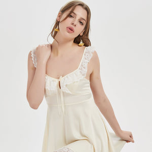 Ivory Lace Dream Nightdress - Risette 