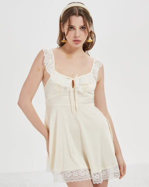 Ivory Lace Dream Nightdress - Risette 