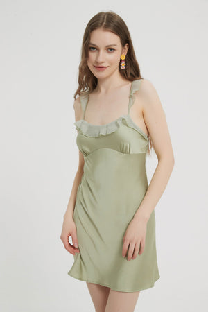 light green lingerie dress Light green floral sheer lingerie dress!