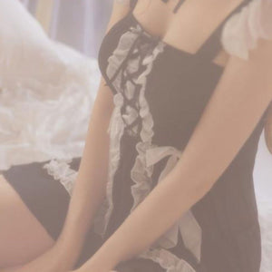 Lolita Kawaii sexy Maid Babydoll Choker Lace Nightdress - Risette 