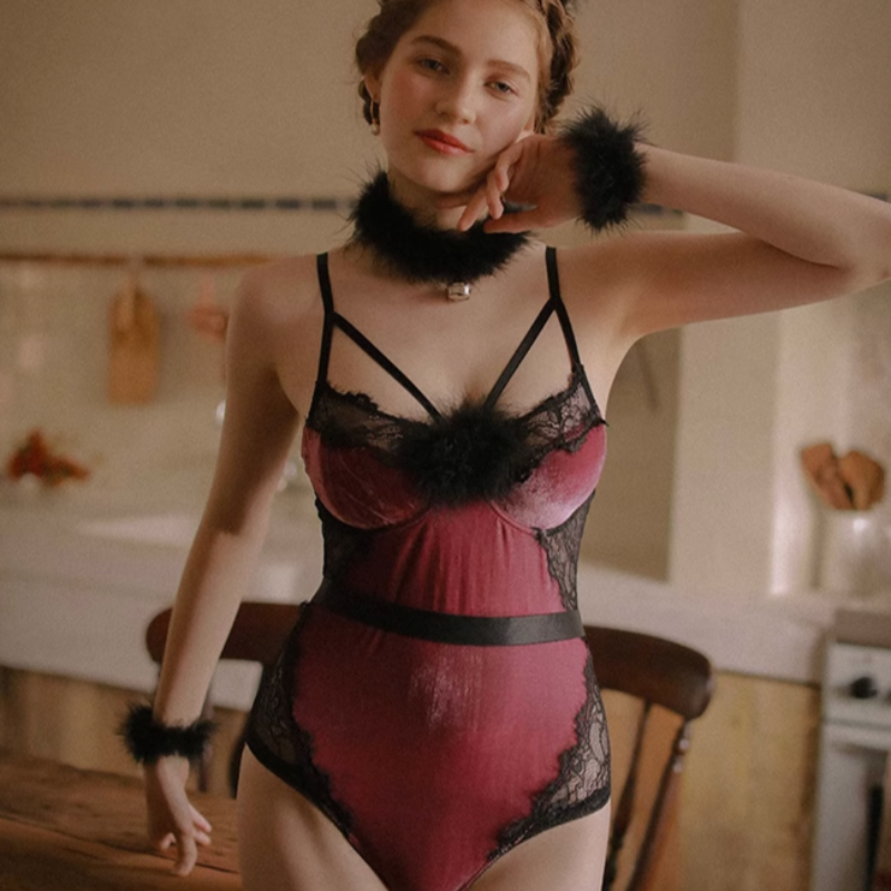 Bondage Lingerie Tagged "Velvet" Risette Bondage Lingerie Tagged "Velvet" Risette