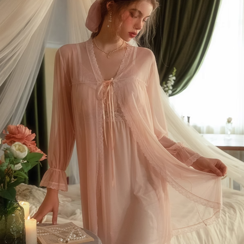 Sexy Summer Lace Nightgown Lingerie