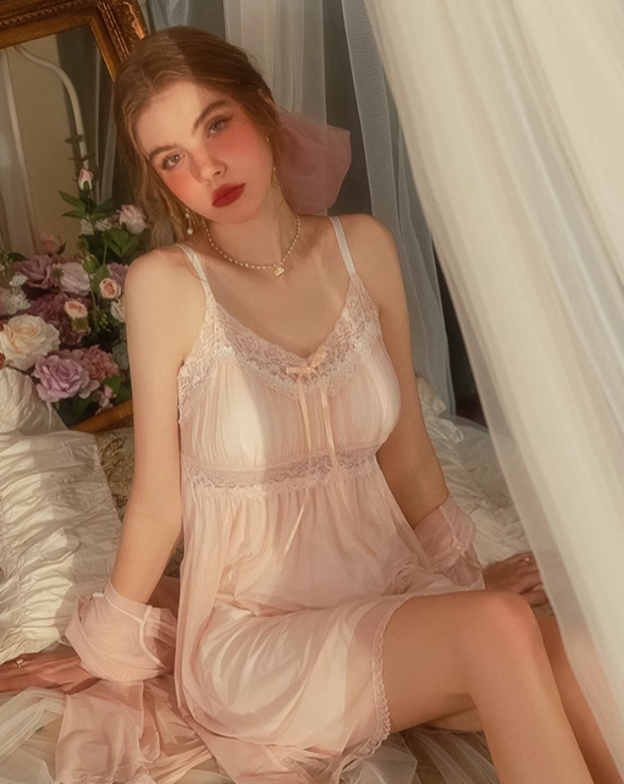 Sexy Summer Lace Nightgown Lingerie