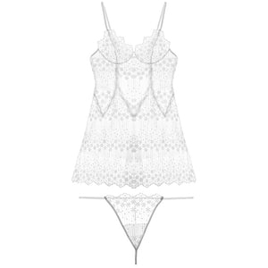 White Floral Summer Lingerie - Risette 