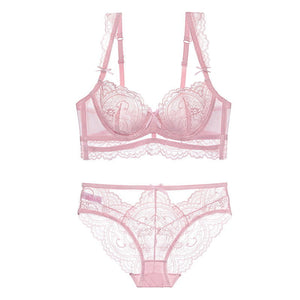 White See through Ultra-thin Lingerie Set - Risette 