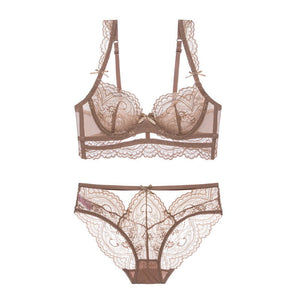 White See through Ultra-thin Lingerie Set - Risette 