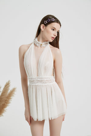 White Sexy Alluring Night Dress – Risette Lingerie