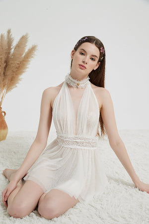 White Sexy Alluring Night Dress