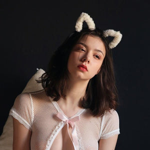 Fur Cat Ear Accessory For Role Play