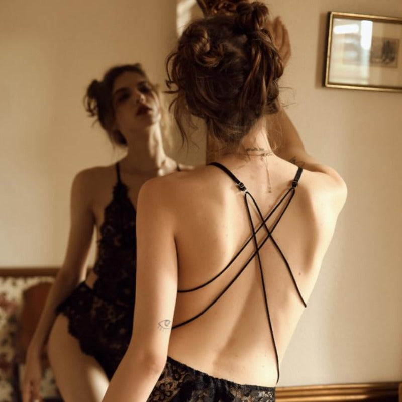 Sexy Lace Open Back Lingerie