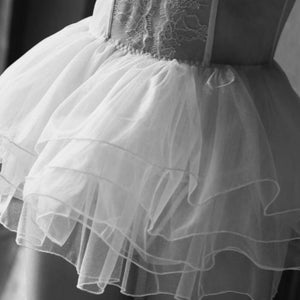 Evening Wedding Chiffon Dress Sweet Dream Sexy Lingerie Babydoll Nightgown White Gauze Transparent Sleeping Baby Doll Lingerie